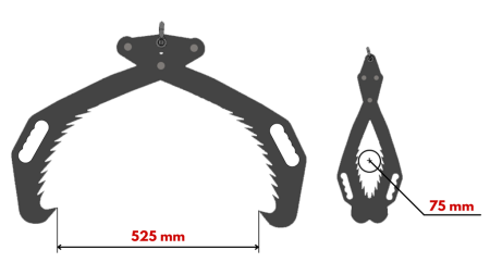 KÄSIHYDRAULINEN METSÄKOURA HD50 (500MM) - MAALATTU