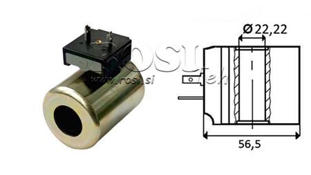 ELEKTROMAGNETISK SPOLE 12V DC - CB14 - fi 22.22mm-59mm 30W IP65