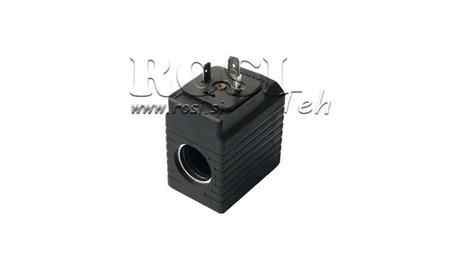 ELEKTROMAGNETICKÁ CIEVKA 12V DC - YE45 - fi 19.2mm-50mm 30W IP65