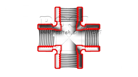 HIDRAVLIČNI KRIŽNI PRIKLJUČEK ŽENSKI BSP 1/8