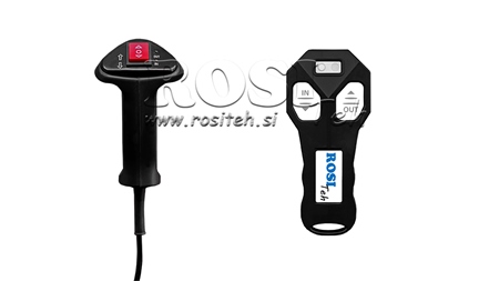 12 V CABRESTANTE ELÉCTRICO RS-8000 - 3620 KG - CABLE DE ACERO - ECO
