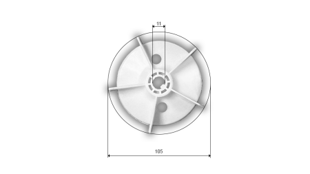 VENTILADOR DEL MOTOR ELÉCTRICO MS 63