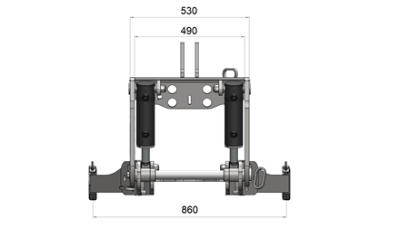 ELEVADOR FRONTAL UNIVERSAL CAT. 3 PARA TRACTOR 2500 KG
