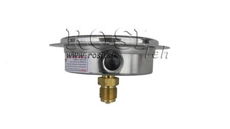 MANOMETR DN100 ZADNÝ 0 - 100 BAR - 1/2