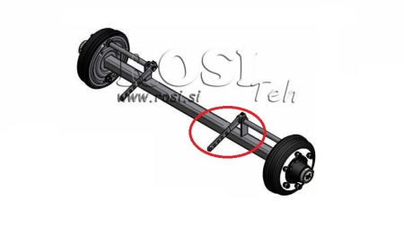 PALANCA DE FRENO PARA EJE DE REMOLQUE