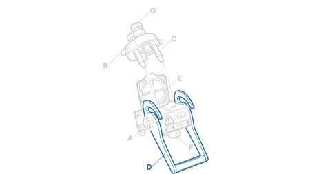 PALANCA PARA MULTI-FASTER 4VIAS 3/8 PARTE FIJA
