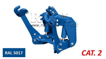 ELEVADOR FRONTAL UNIVERSAL PARA TRACTOR CAT. 2 1500KG - AZUL (RAL 5017)