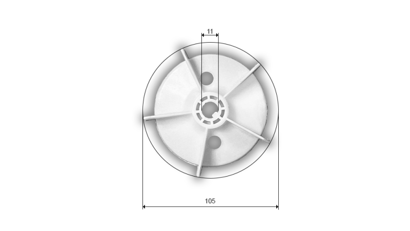 VENTILADOR DEL MOTOR ELÉCTRICO MS 63