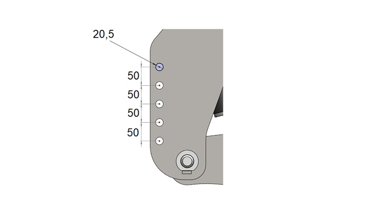 ELEVADOR FRONTAL UNIVERSAL CAT. 3 PARA TRACTOR 2500 KG