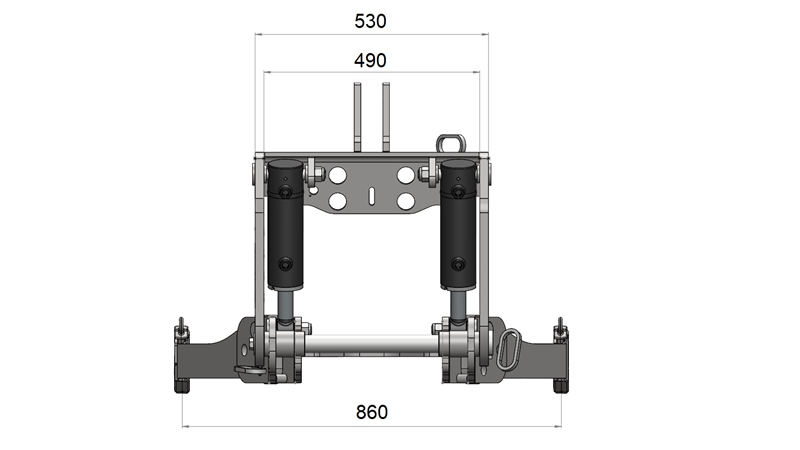 ELEVADOR FRONTAL UNIVERSAL CAT. 3 PARA TRACTOR 2500 KG