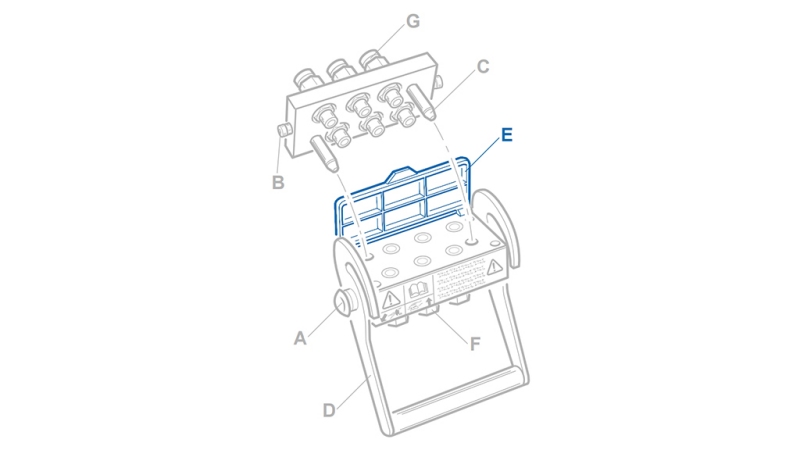 CUBIERTA PARA MULTI-FASTER 4,6VIAS