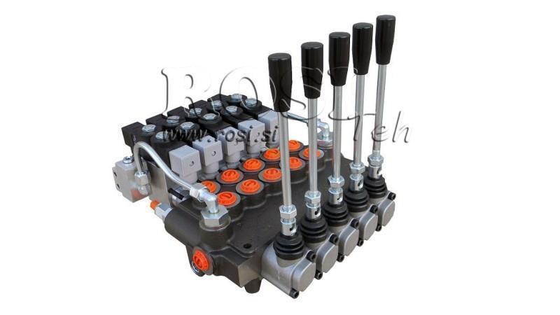 HYDRAULICKÝ VENTIL 5xP80 - EO 12V