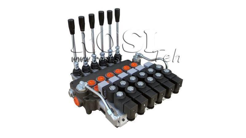 HYDRAULICKÝ VENTIL 6xP80 - EO 12V