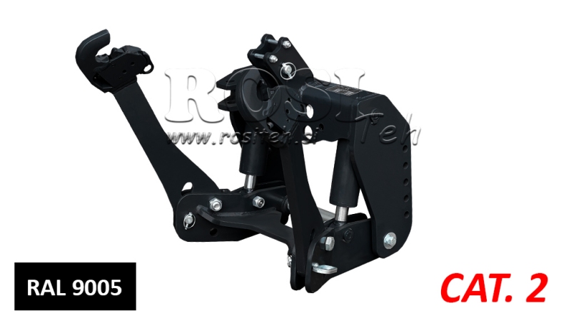 ELEVADOR FRONTAL UNIVERSAL PARA TRACTOR CAT. 2 1500KG NEGRO (RAL 9005)