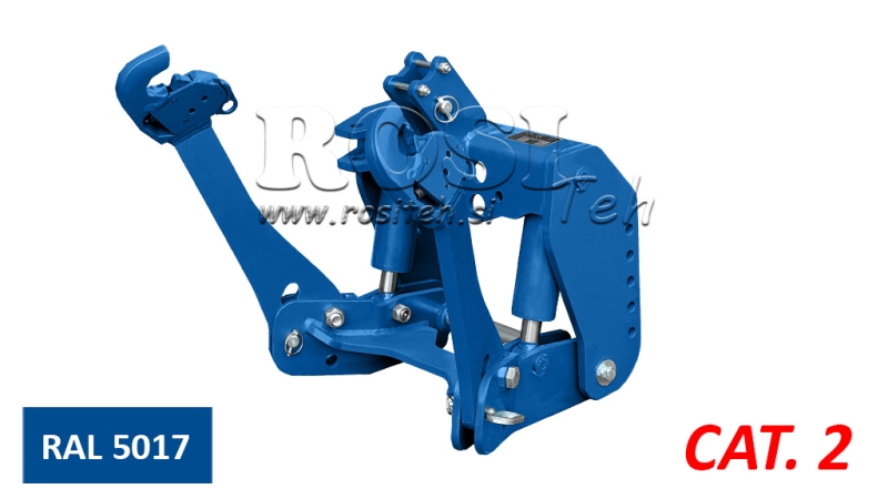ELEVADOR FRONTAL UNIVERSAL PARA TRACTOR CAT. 2 1500KG - AZUL (RAL 5017)