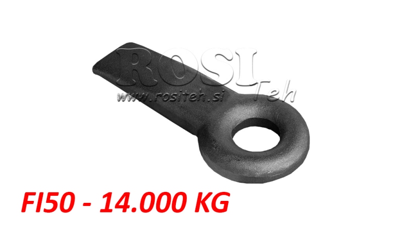 GANCHO DE REMOLQUE FIJO FI50 70X30 L280 - 14000KG/2000KG