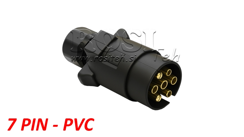 7 PIN CSATLAKOZÓ PVC