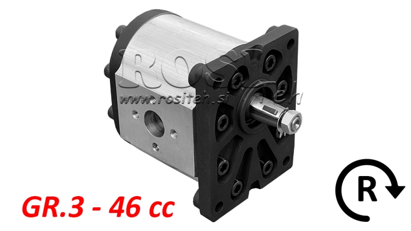 HYDRAULISK PUMPE GR.3 46 CC HØJRE - PRIROBNICER