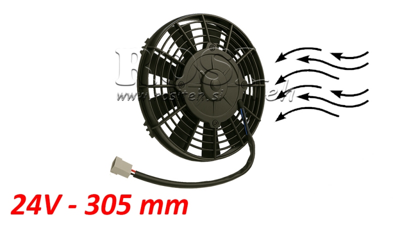 AXIÁLIS HŰTŐVENTILÁTOR 305MM PUSH 24V