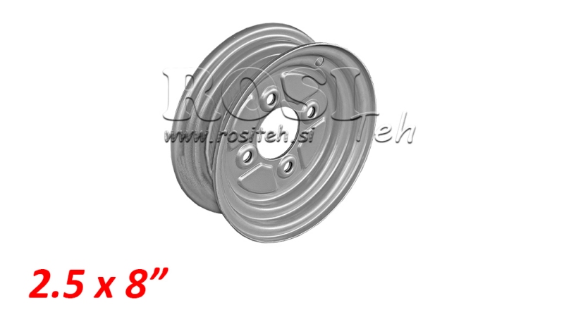 RENKAAN KESKI 2.50X8 (RENKAALLE 4.00-8)