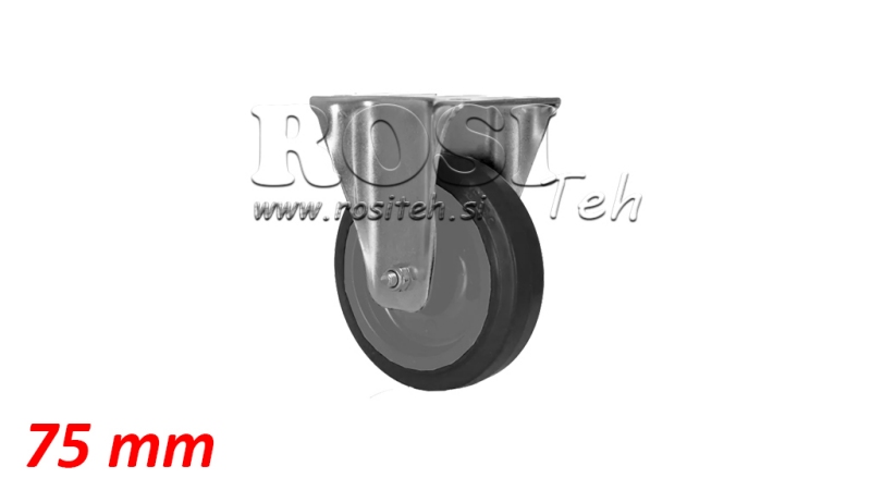RUEDA DE 75 mm CON BASE FIJA