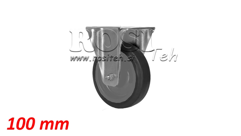 RUEDA 100mm CON BASE FIJA