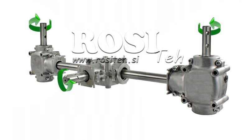 JUEGO DE REDUCTORES 1:1.35 (22HP-16kW) PARA ENGRENAGE TRIPLE L:770