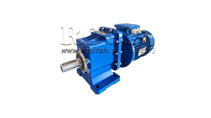 1Fáze 1.1kW-ELEKTRICKÝ MOTOR S REDUKTOREM ERC03 MS90 54rpm