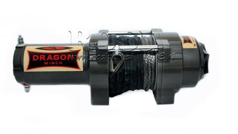 12 V ELEKTRISK WINCH DWH 3500 HD - 1588 kg - SYNTHETISK REB