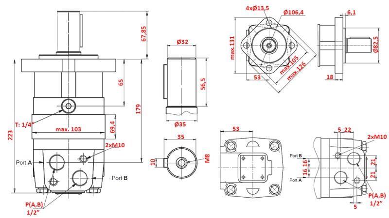 MOTOR HIDRÁULICO MS 400