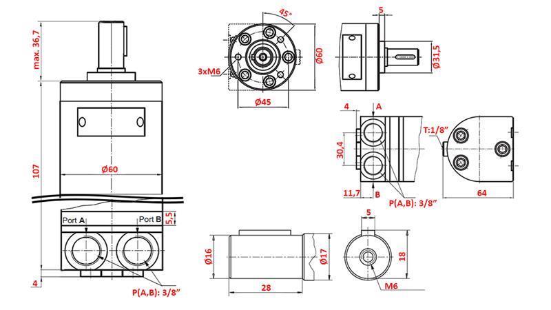 HIDROMOTOR MM 12.5 -lateral