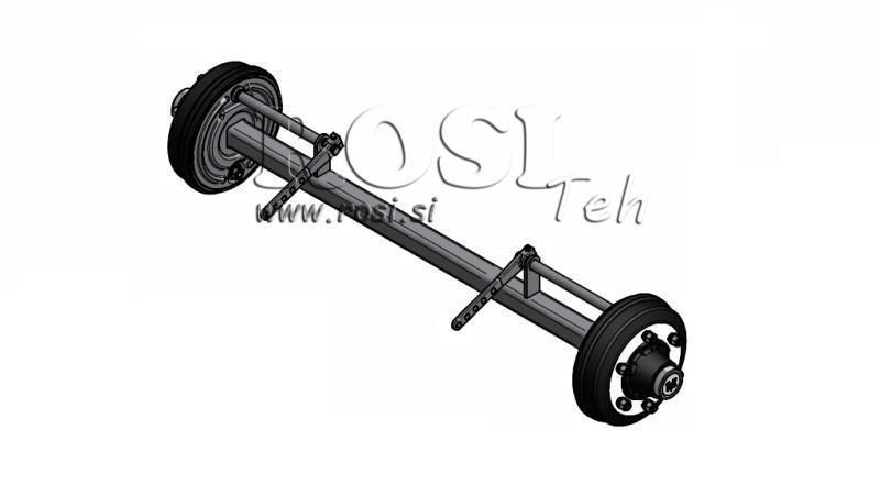 TENGELY TRAILERHEZ 5400 kg FÉKKEK KÍSÉRETÉBEN (1500 mm)