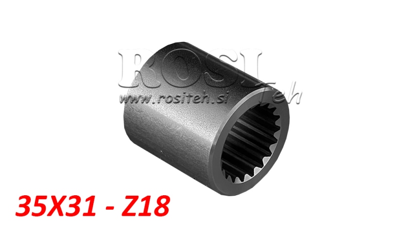 PTO GEARKASSE 35X31 18 TÆNDER D48 L50