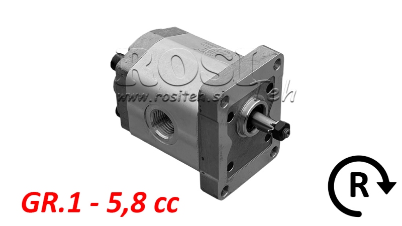 HYDRAULIKPUMPE GR.1 5.8 CC HØJRE - GEWINDE