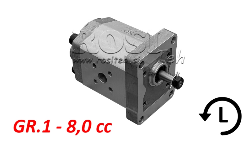 BOMBA HIDRÁULICA GR.1 8.0 CC IZQUIERDA - FLANGES