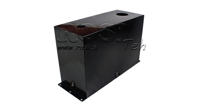 METAL RESERVOIR 45 LITER KUBE 400x250x635mm FORBEREDELSE TIL RETURFILTER