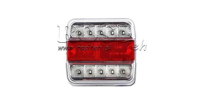 LUZ TRASERA LED PARA REMOLQUE COMBINADA 4 FUNCIONES 12V BLANCA