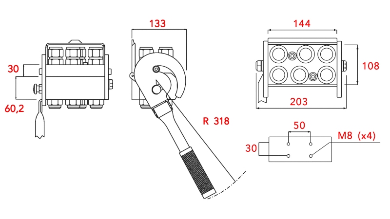 MULTI-FASTER KUPPLUNG 6WEG BSP 1/2 MOBILER TEIL