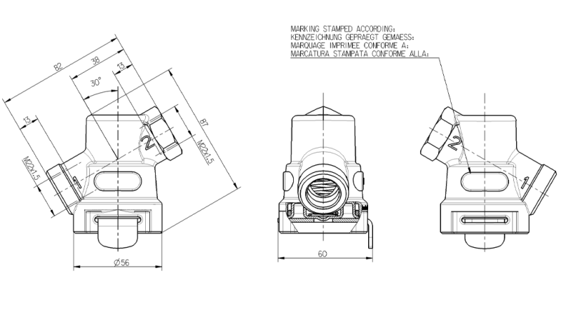ZRAČNI FILTER LINIJSKEGA VENTILA M22X1,5 ZA ZAVORNI SISTEM
