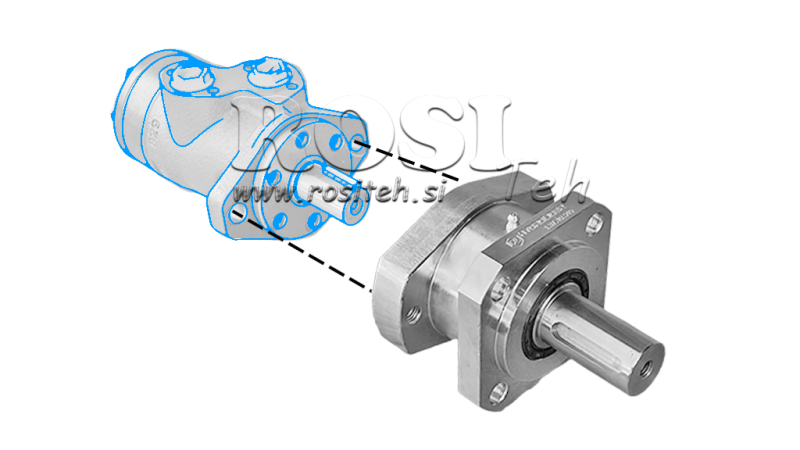 BRIDA DE COJINETE PARA MOTOR HIDRÁULICO MP-MR