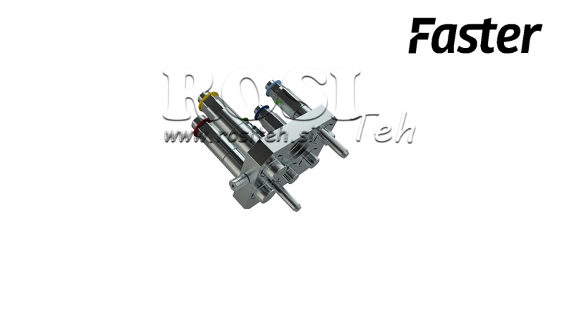 RACCORD MULTI-FASTER 3PLV 5VOIES BSP 3×3/8 2×9/16 PARTIE MOBILE