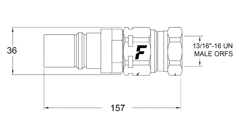 CONECTOR RÁPIDO MACHO PARA MULTI-FASTER 9/16 3PLK 3PLV C PARTE MÓVIL