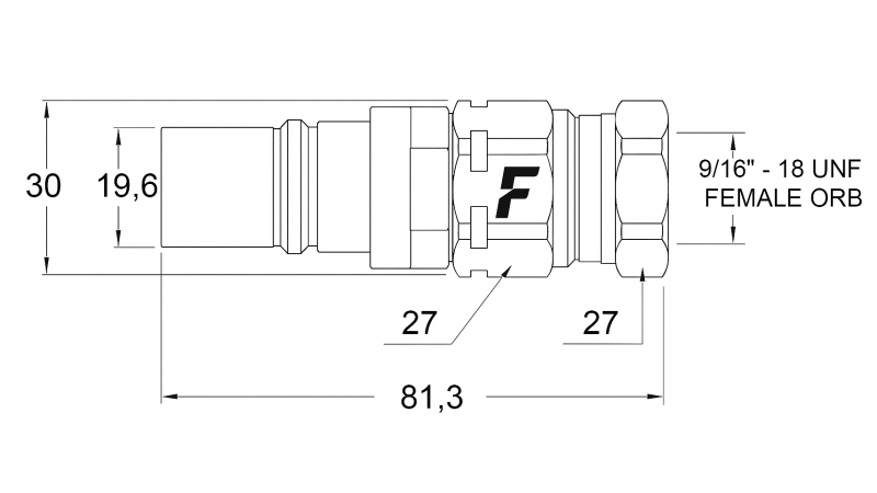 GIUNTO RAPIDO MASCHIO PER MULTI-FASTER 3/8 PARTE MOBILE