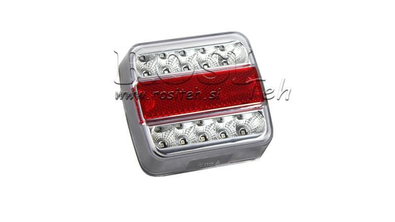 LUZ TRASERA LED PARA REMOLQUE COMBINADA 4 FUNCIONES 12V BLANCA