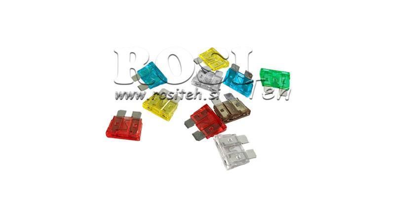 JUEGO DE FUSIBLES AUTOMOTRICES/TRACTOR (10 pcs)