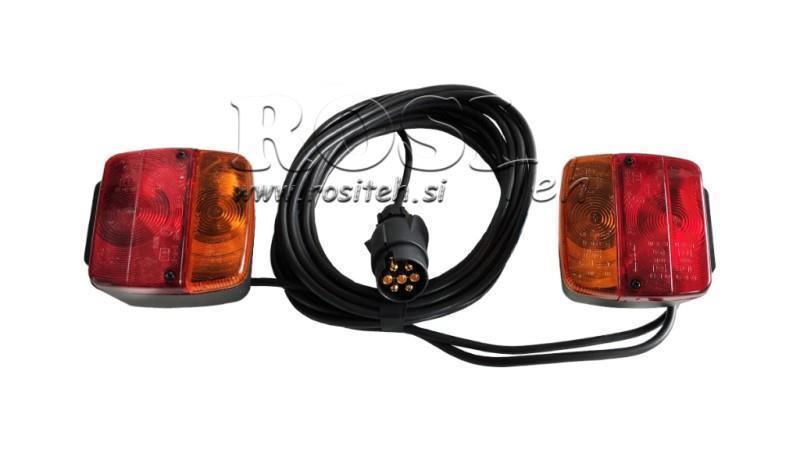 JUEGO DE LUCES MAGNÉTICAS CON CABLE 12m 4m