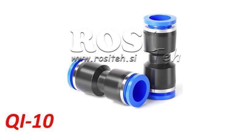 CONECTOR RECTO DE ENCHUFE NEUMÁTICO TPA SIN ROSCA QI-10