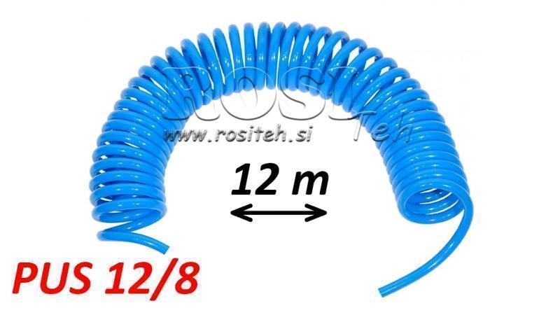 MANGUERA DE AIRE AZUL PUS 12/8 12m SIN EQUIPAR EN ESPIRAL