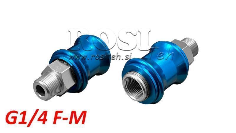 PNEUMATISK HÅNDSKRUEVENTIL 3/2 PRRS G1/4 F-M