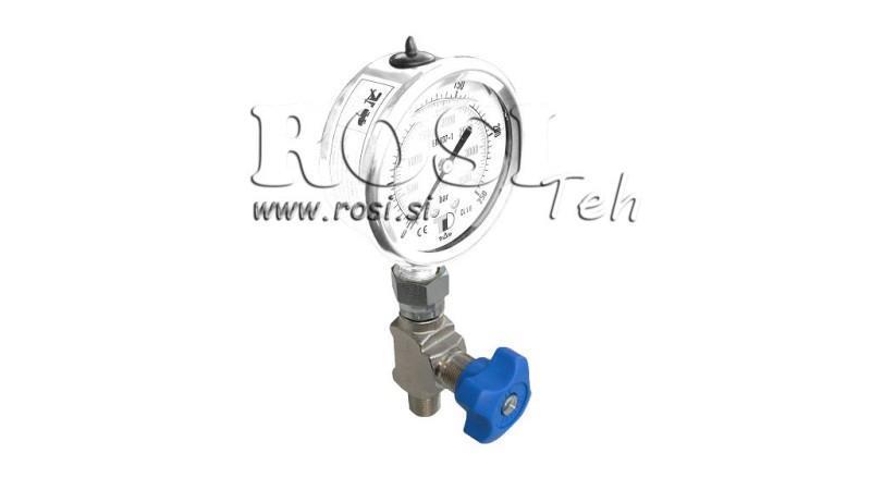 HYDRAULISK VENTIL TIL MANOMETER